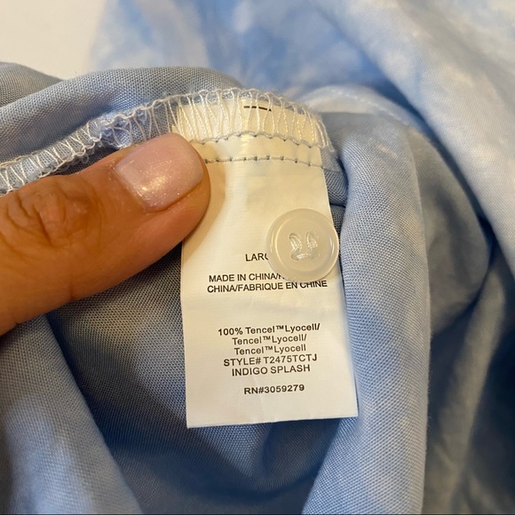 Thread and supply tie dye button down top - Picture 8 of 9